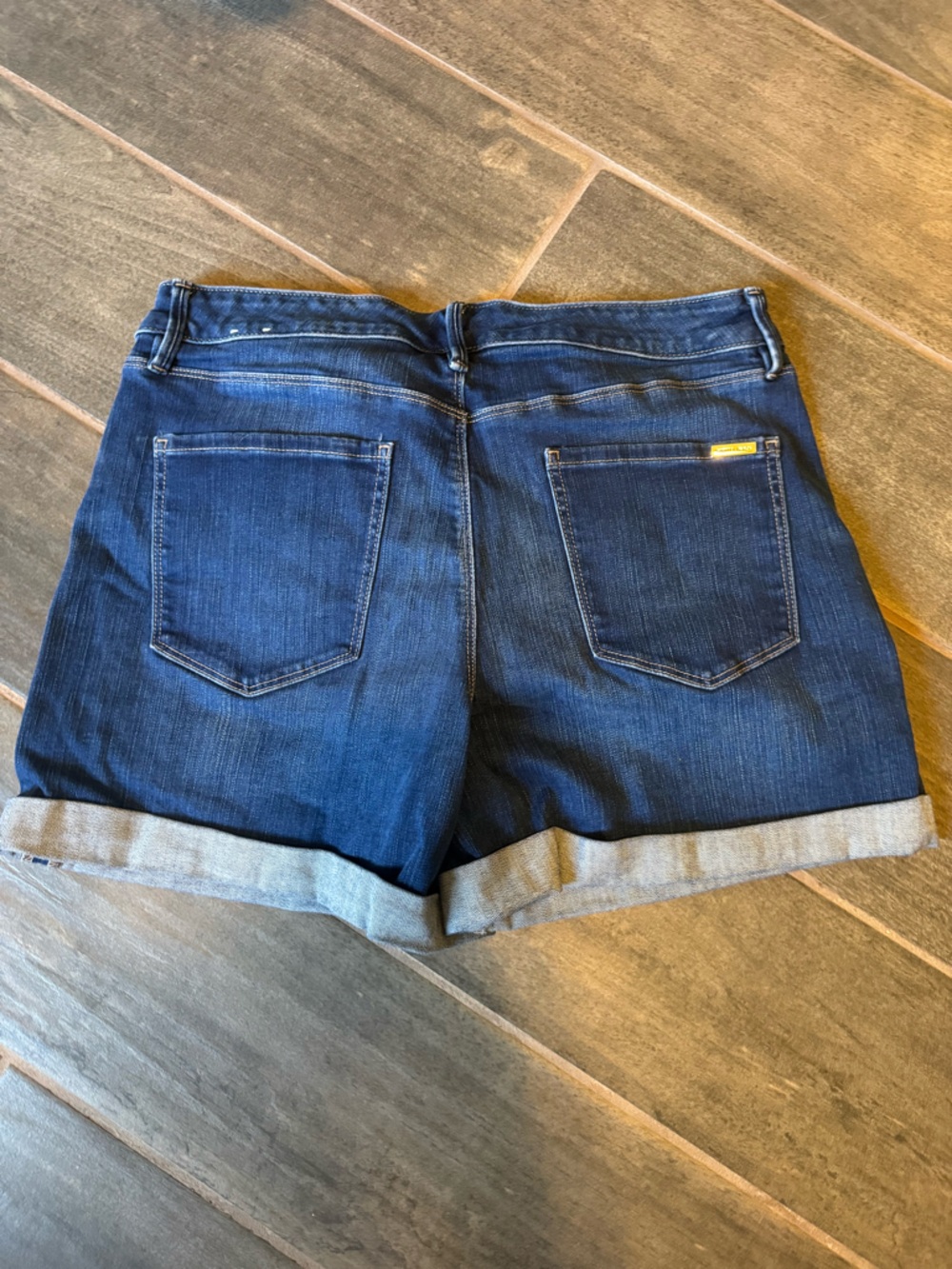 WHBM Dark Blue Denim Women's Shorts - Picture 4 of 4